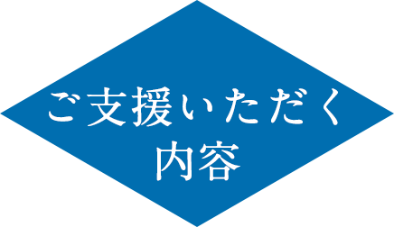 ご支援いただく内容