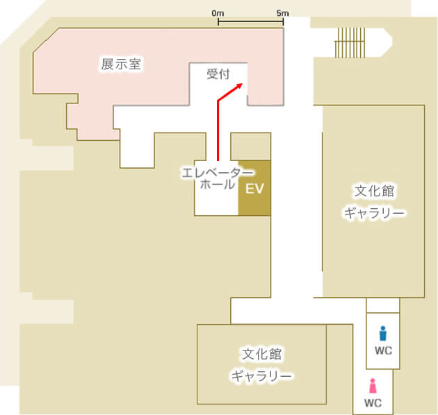 アルフォンス・ミュシャ館の3階見取り図です。