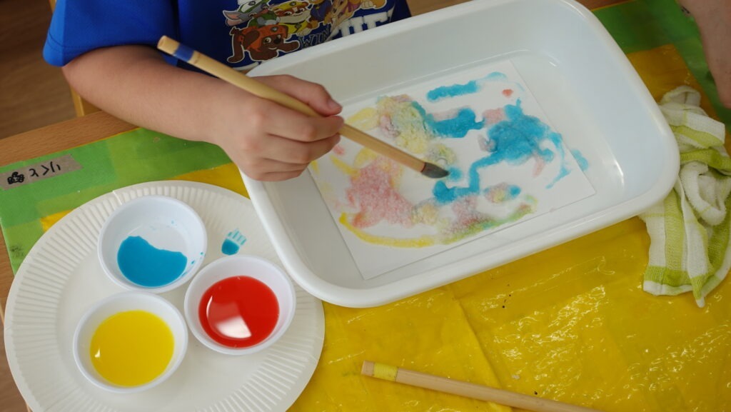 でんぷん糊でお絵描き！？