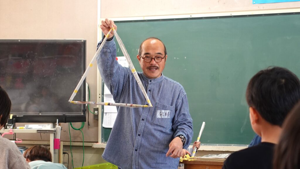 新聞紙でつくってみよう！